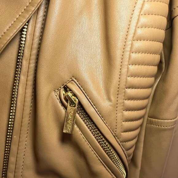 Calvin Klein Faux-Leather Moto Jacket - Picture 4 of 6